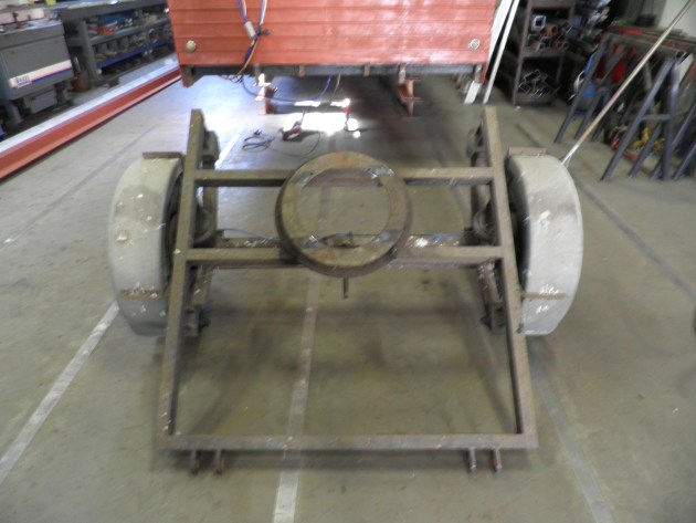 As met wielen en draaikrans 