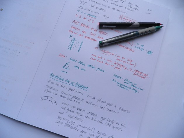 Ik schrijf me te pletter