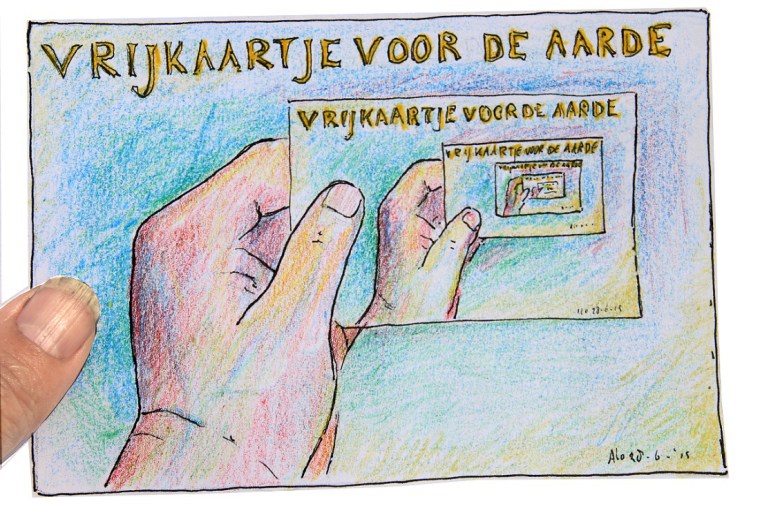 Vrijkaartje Aarde