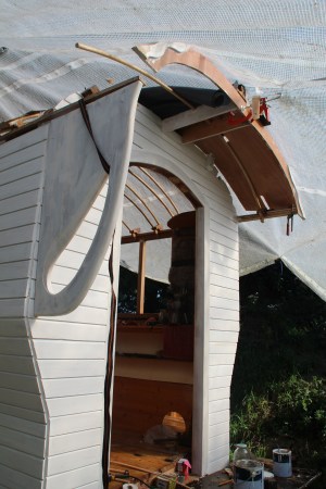 Engelenvleugel voor de luifel